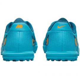 Chaussures de football Nike Mercurial Vapor 14 Academy Tf Jr DJ2863 484 bleu bleu 3