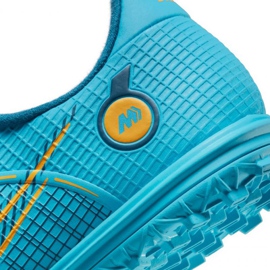 Chaussures de football Nike Mercurial Vapor 14 Academy Tf Jr DJ2863 484 bleu bleu 5