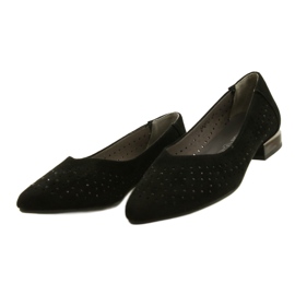 M.Daszyński Ballerines ajourées à paillettes Daszyński SA201-1 Noir le noir 2