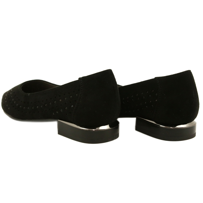 M.Daszyński Ballerines ajourées à paillettes Daszyński SA201-1 Noir le noir 5