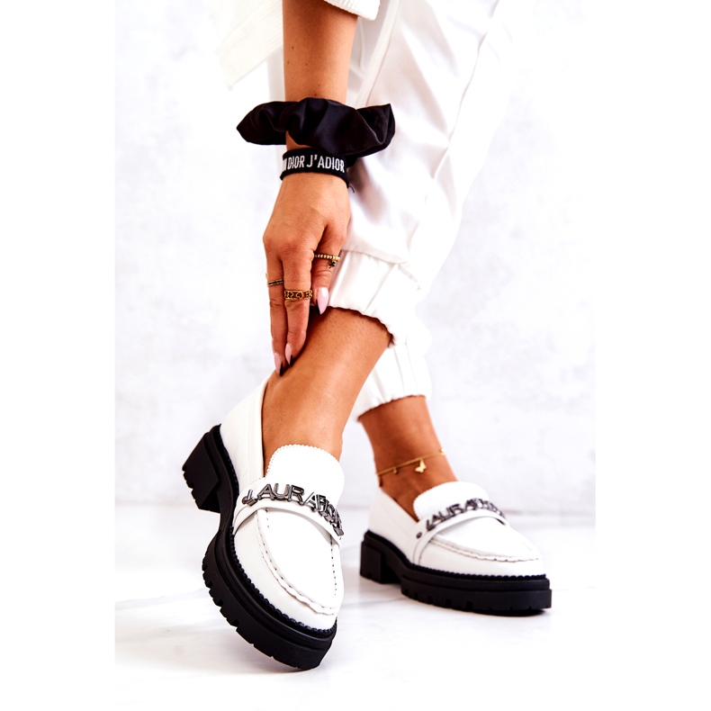 La.Fi Chaussures pour femmes Insert en cuir blanc Eco-Lens blanche 3