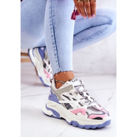 Baskets Sport en Cuir pour Femme GOE JJ2N4090 Multicolore blanche violet rose gris 2 Baskets Sport en Cuir pour Femme GOE JJ2N4090 Multicolore blanche violet rose gris 2