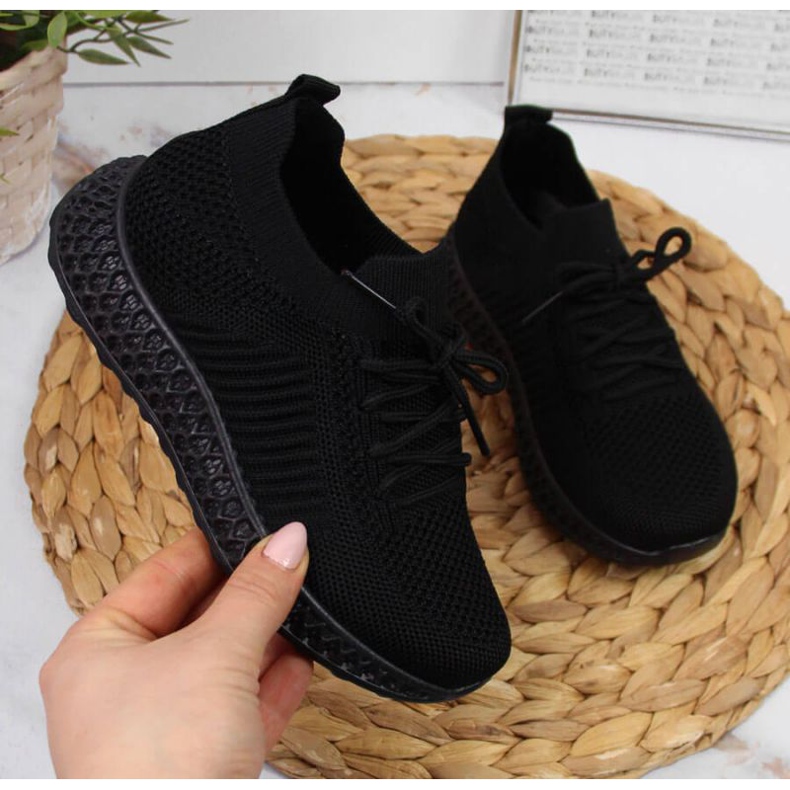 Chaussures de sport textile News Jr EVE338A noir 1