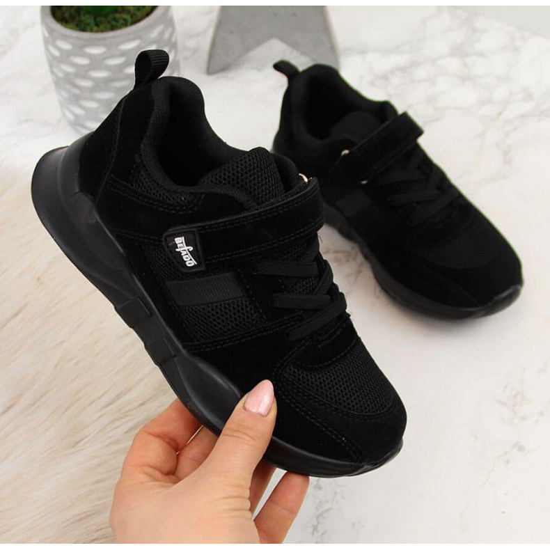 Chaussures de sport à scratch Befado Jr BEF25A noires le noir 1