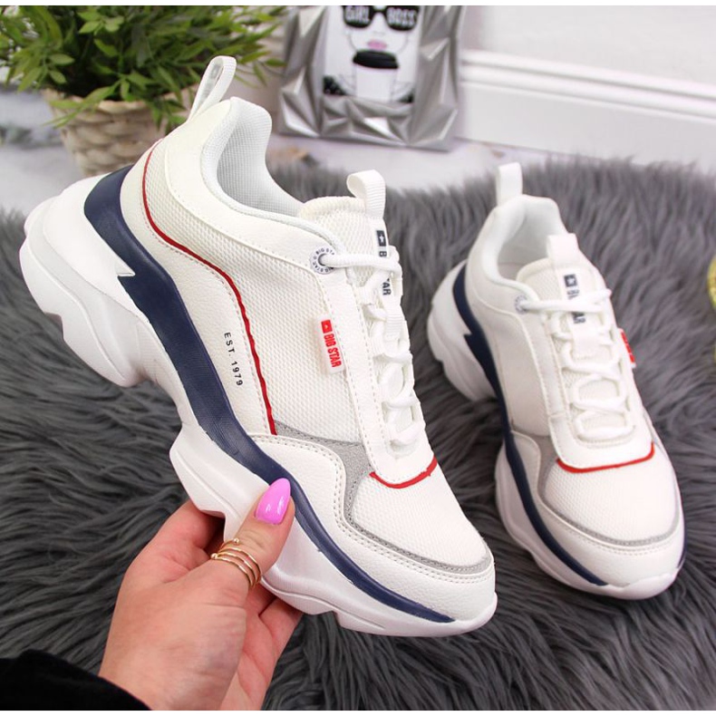 Chaussures de sport Big Star W JJ274A116 blanc 1