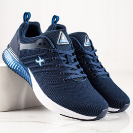 I-CAX Chaussures de sport décontractées bleu marin 2