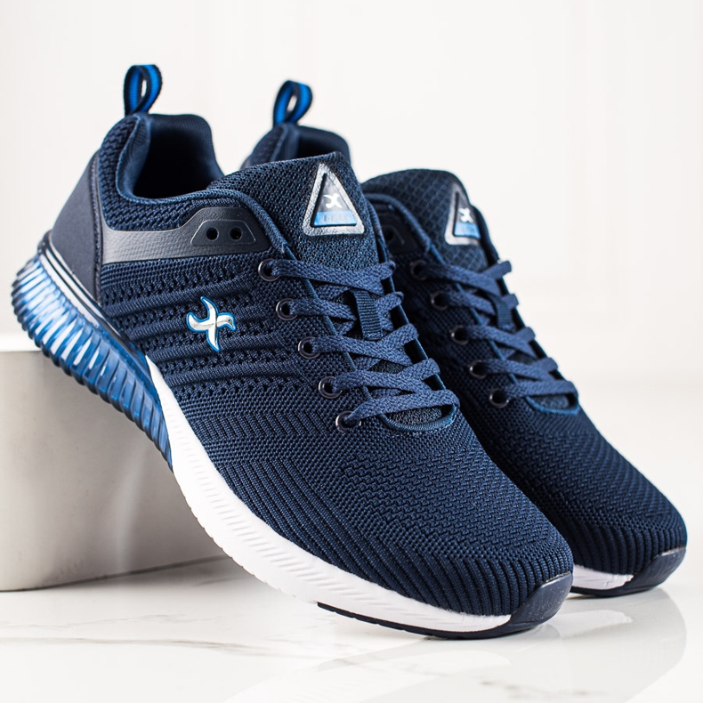 I-CAX Chaussures de sport décontractées bleu marine 2