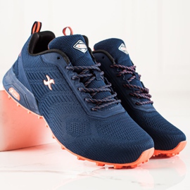 I-CAX Chaussures de randonnée confortables bleu marine 1