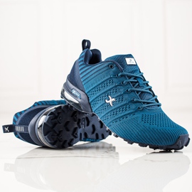 I-CAX Chaussures de randonnée confortables bleu 2