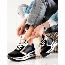 TRENDI Baskets élégantes le noir 1