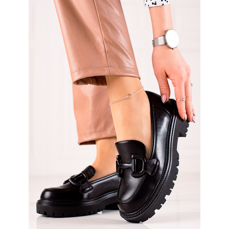 Seastar Mocassins à la mode sur la plate-forme le noir 1