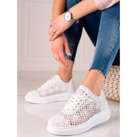 ARTIKER Baskets ajourées sur la plateforme blanche 1