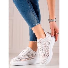 ARTIKER Baskets ajourées sur la plateforme blanche 2