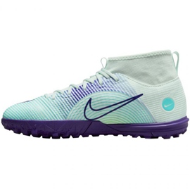 Nike Mercurial Superfly 8 Academy Mds Tf Jr DN3776 375 chaussures de football multicolore vert 1