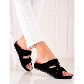 Chaussons VINCEZA confortables et légers noir 1