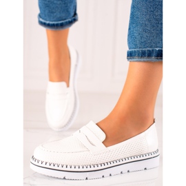 Goodin Mocassins décontractés confortables blanc 1