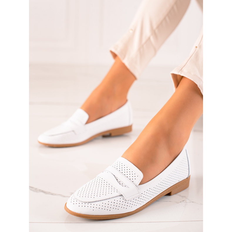 Goodin Seigneurs de cuir ajouré blanc 1