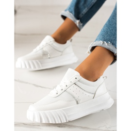 TRENDI Baskets de sport sur la plate-forme blanc 2