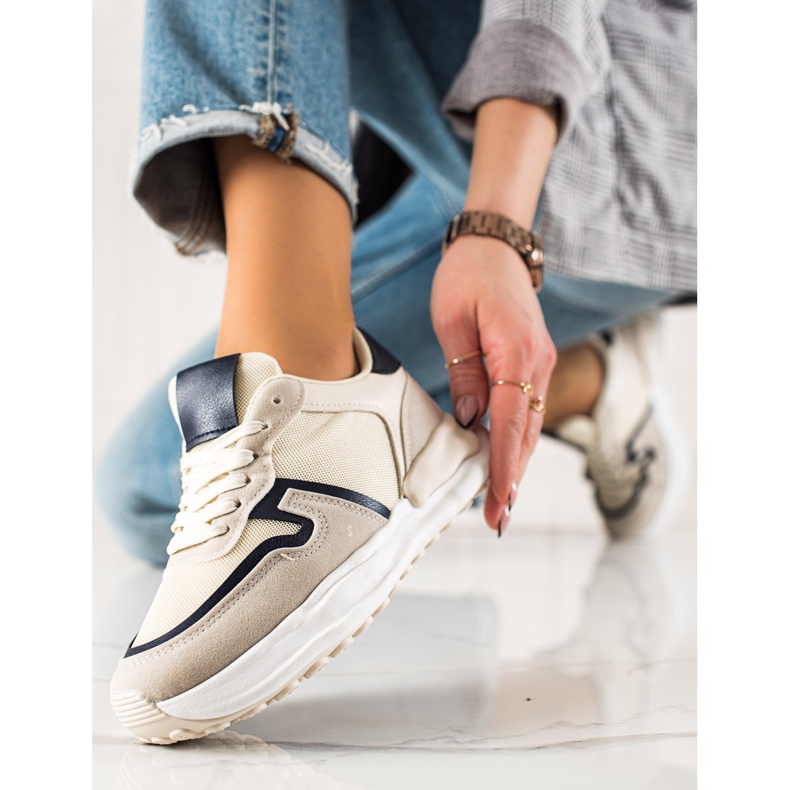 TRENDI Chaussures de sport beige 2