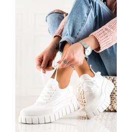 TRENDI Baskets mode sur la plate-forme blanche 1