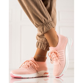 TRENDI Chaussures de sport à enfiler rose 1