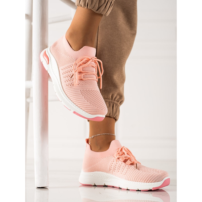 TRENDI Chaussures de sport à enfiler rose 2