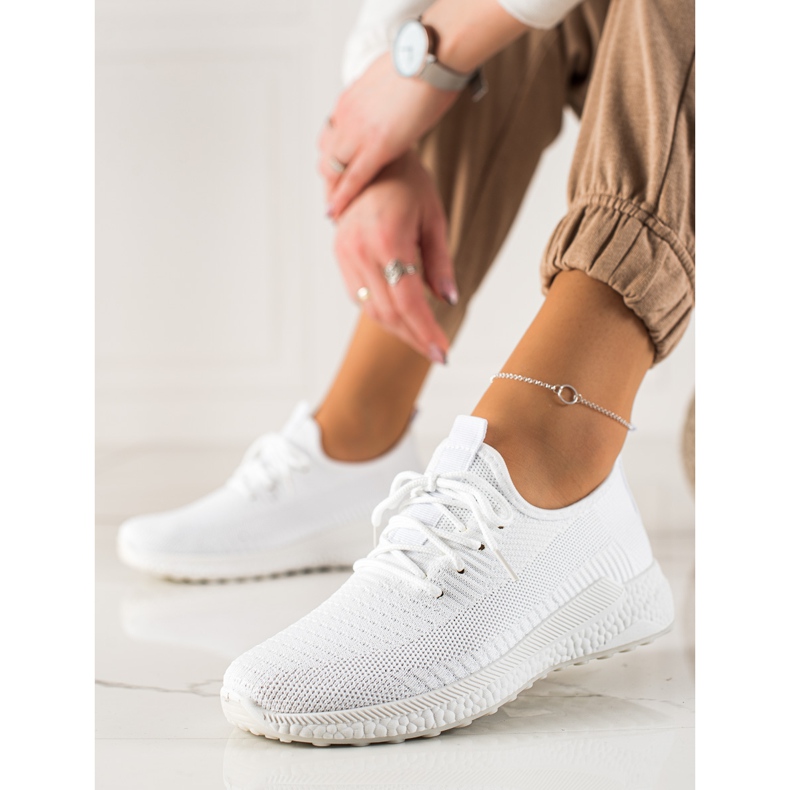 TRENDI Chaussures de sport décontractées blanc 1