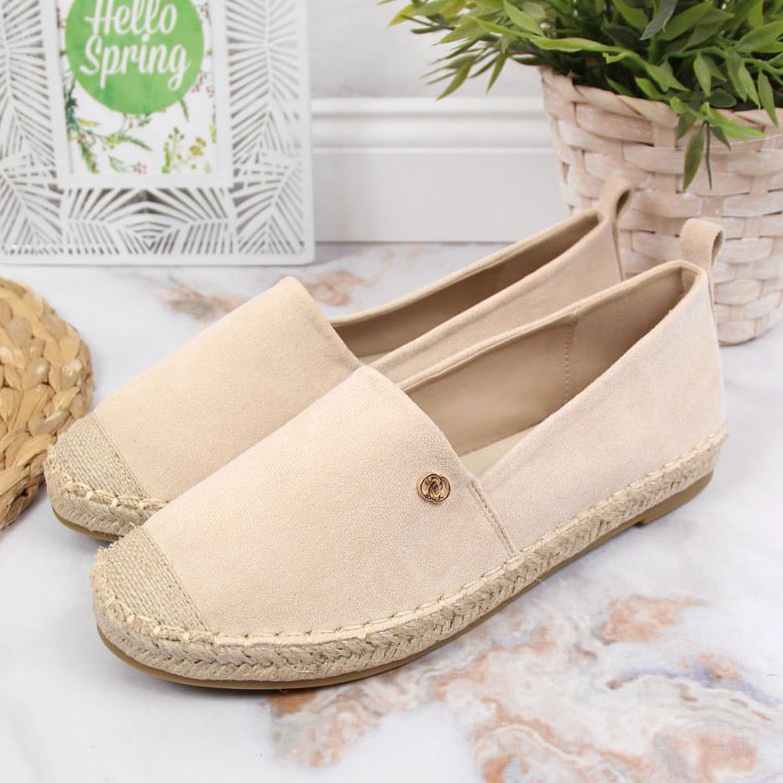 Espadrilles à enfiler eVento W EVE345B beige 2