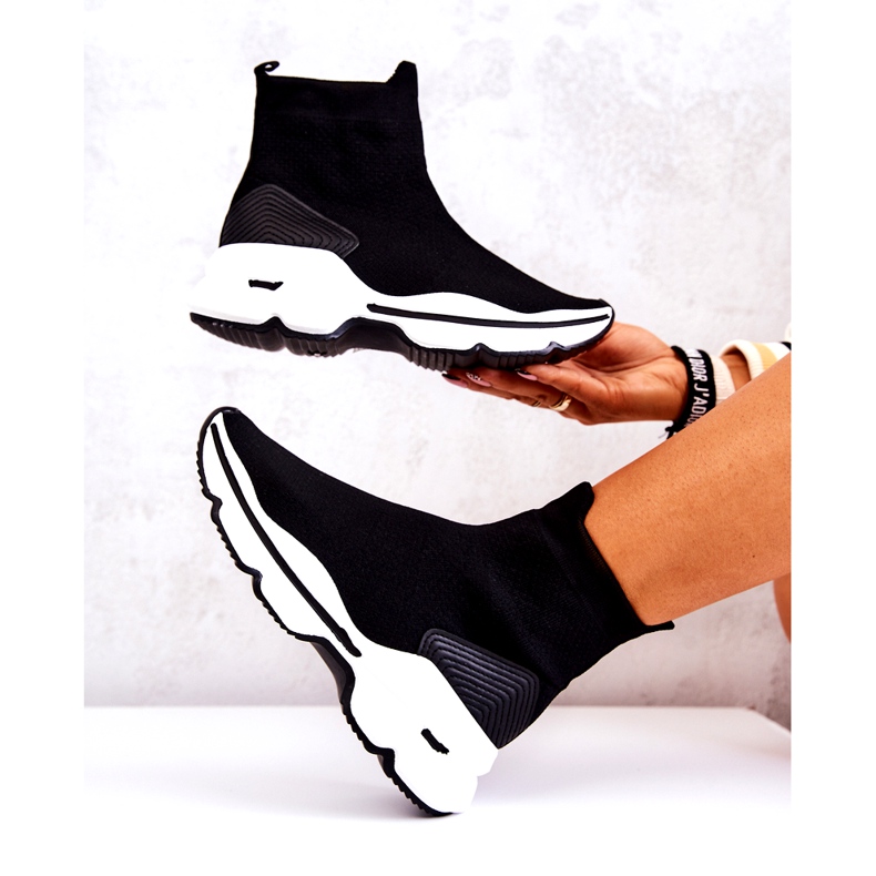 PS1 Chaussures de sport noires Bailee High Sock 5