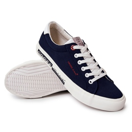 Baskets classiques à la mode Cross Jeans JJ1R4028C bleu marine 4