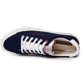 Baskets classiques à la mode Cross Jeans JJ1R4028C bleu marine 2
