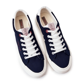 Baskets classiques à la mode Cross Jeans JJ1R4028C bleu marine 8