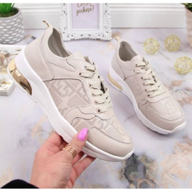 Baskets en cuir S.Barski W OLI150 beige 1 Baskets en cuir S.Barski W OLI150 beige 1