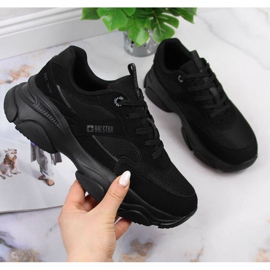 Baskets de sport noires Big Star W JJ274578 le noir 1