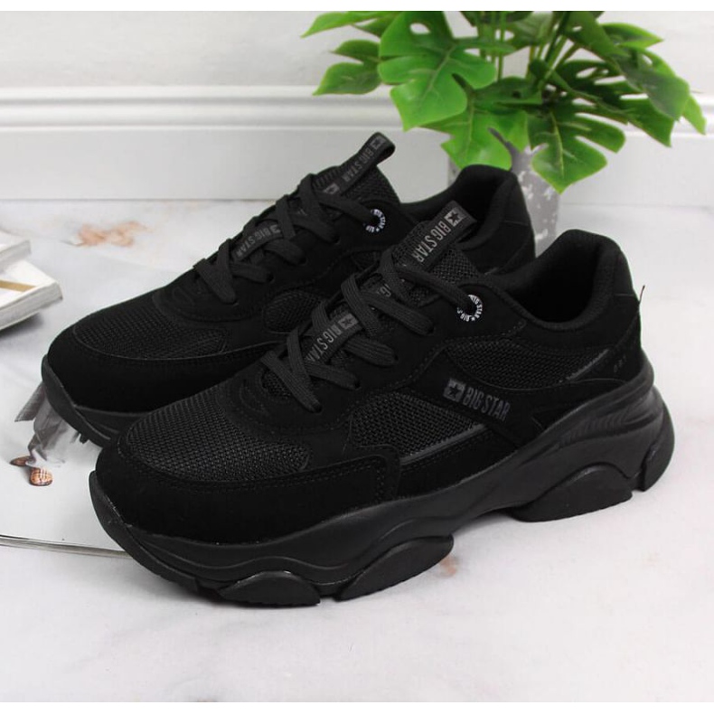 Baskets de sport noires Big Star W JJ274578 le noir 2