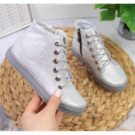 Baskets montantes Kornecki 6813 Jr KOR6813 argent 1