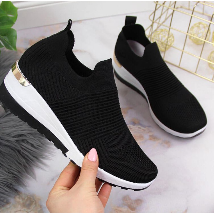 Baskets chaussettes à enfiler McKeylor W JAN95B noir le noir 1