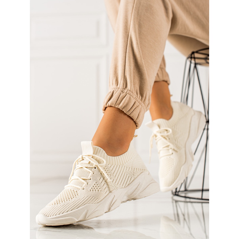 TRENDI Chaussures de sport textiles beige 1