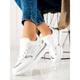 TRENDI Baskets blanches confortables 2
