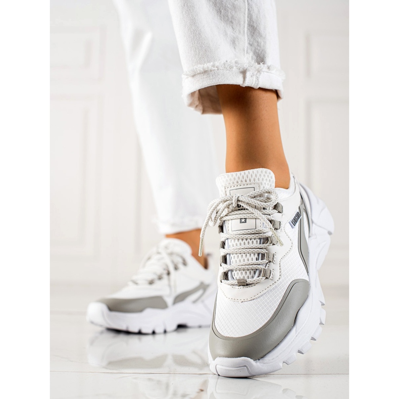 Baskets Femme Big Star JJ274794 blanche multicolore 1