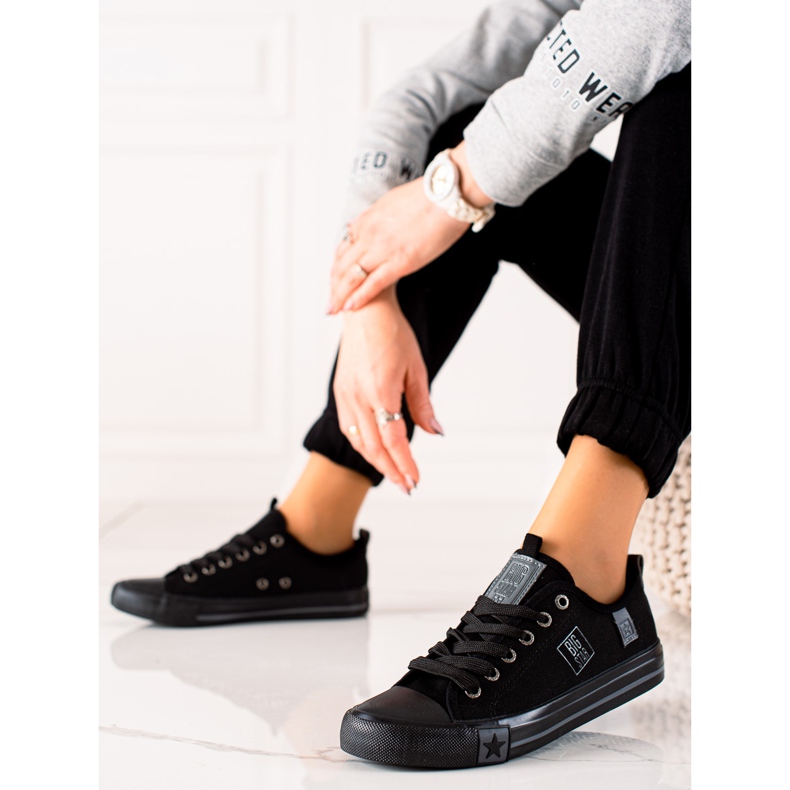 Baskets Big Star pour femmes JJ274257 noir 2