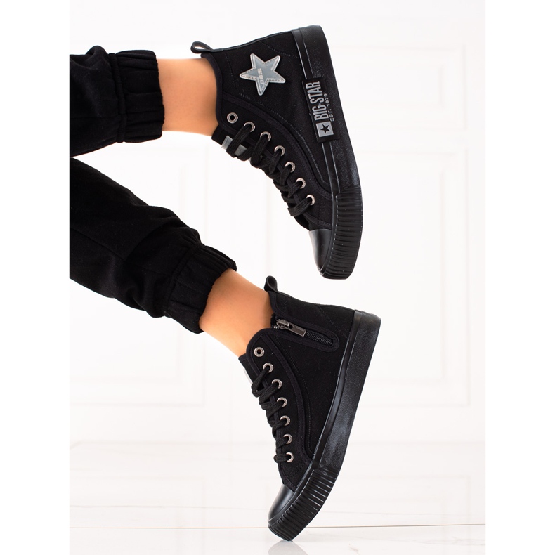 Baskets Montantes Femme Big Star JJ274380 le noir 1 Baskets Montantes Femme Big Star JJ274380 le noir 1