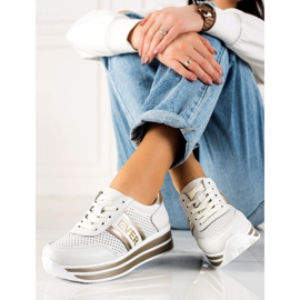 Filippo jamais chaussures de sport en cuir blanc 1