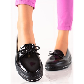 Mocassins légers sur la plateforme VINCEZA noir 1