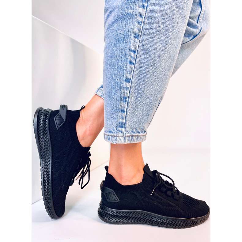 Zewa Chaussettes noires chaussures de sport 1