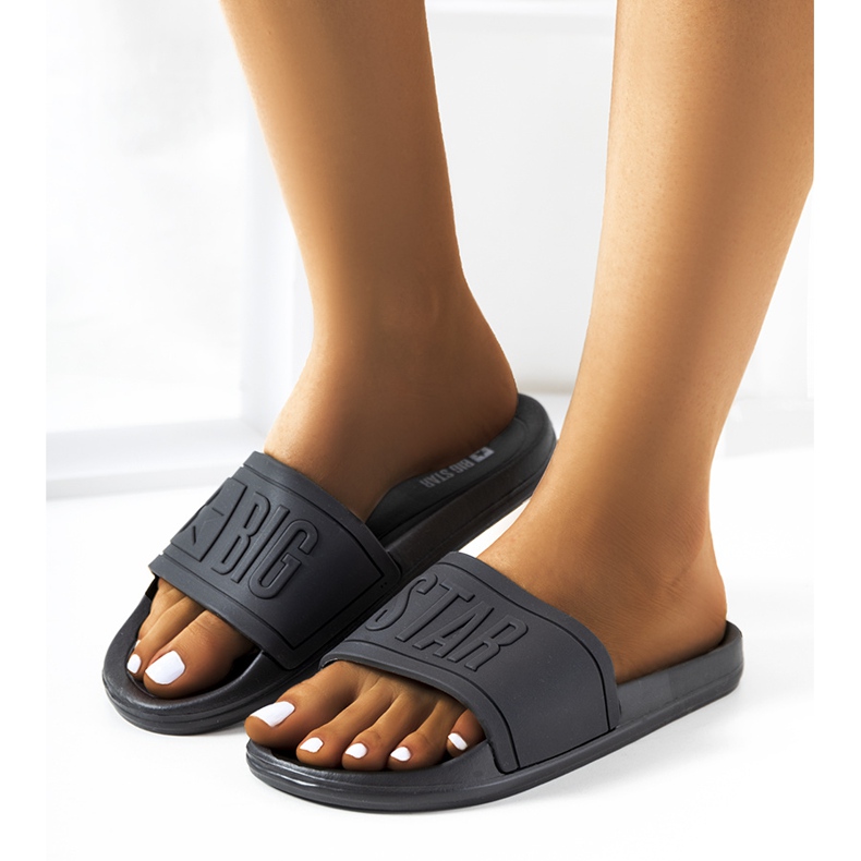 Chaussons femme Big Star DD274A271 noirs 1