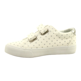 Baskets Velcro Avec Étoiles Argentées Atletico WY20757 Blanc blanche 2