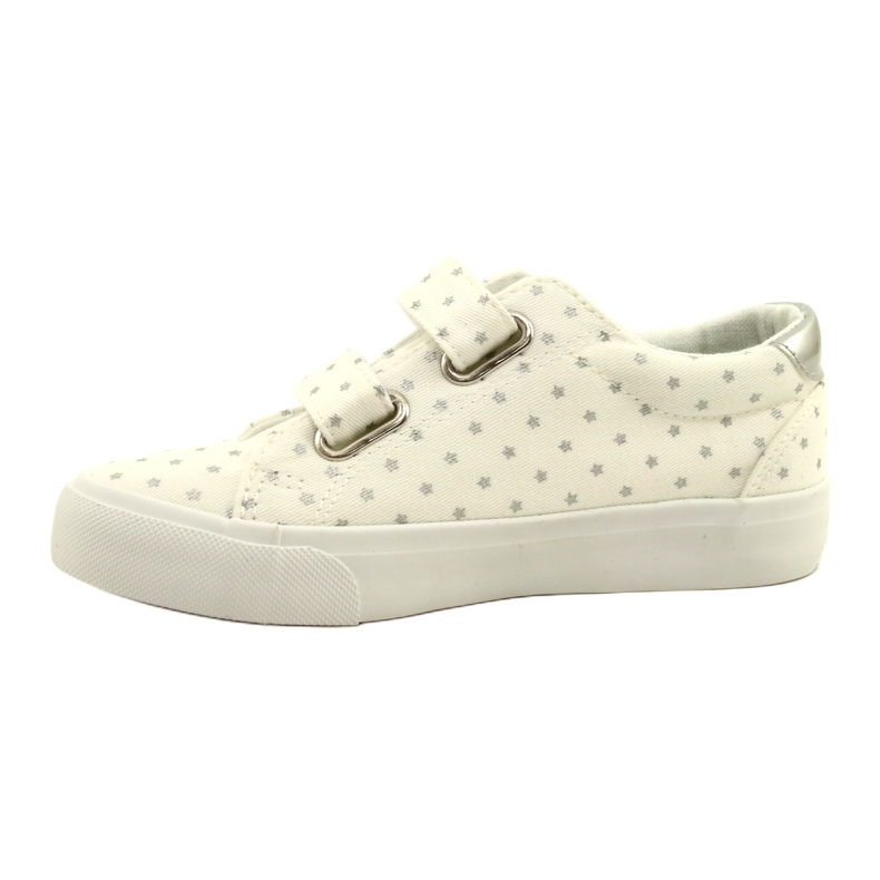 Baskets Velcro Avec Étoiles Argentées Atletico WY20757 Blanc 2