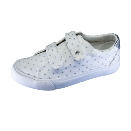 Baskets Velcro Avec Étoiles Argentées Atletico WY20757 Blanc blanche 1 Baskets Velcro Avec Étoiles Argentées Atletico WY20757 Blanc blanche 1