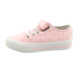 Baskets Avec Velcro Silver Atletico Stars WY21383 Rose d'or 1